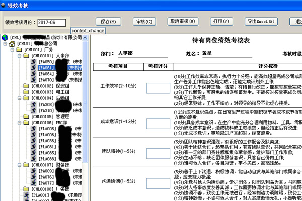 绩效考核管理